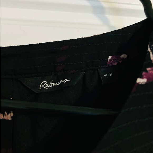 Reitmans Black Patterned Empire Waist Dress - Picture 3 of 3